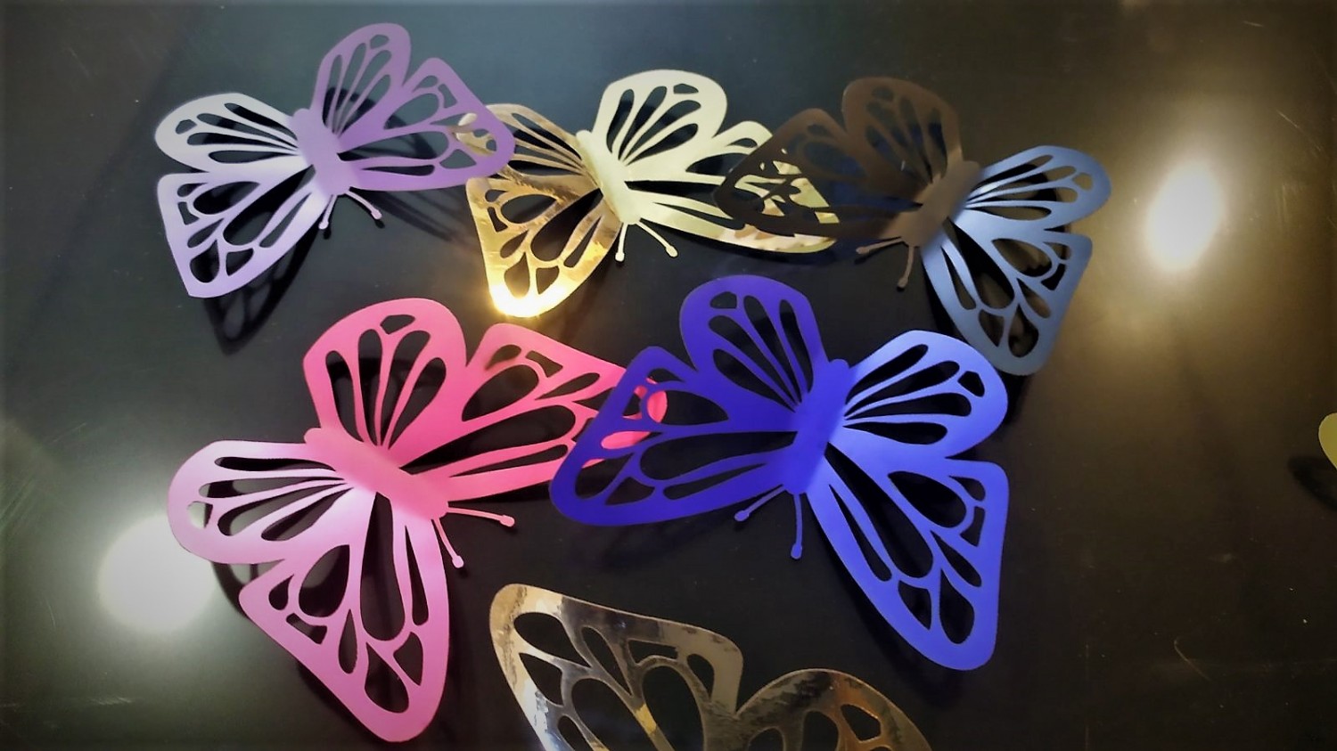 3D метелики для декору фотозон, інтер`єру - комплект 5шт. - Фото 2