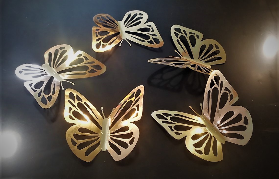 3D метелики для декору фотозон, інтер`єру - комплект 5шт. - Фото 5