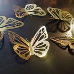 3D метелики для декору фотозон, інтер`єру - комплект 5шт. - Фото 1