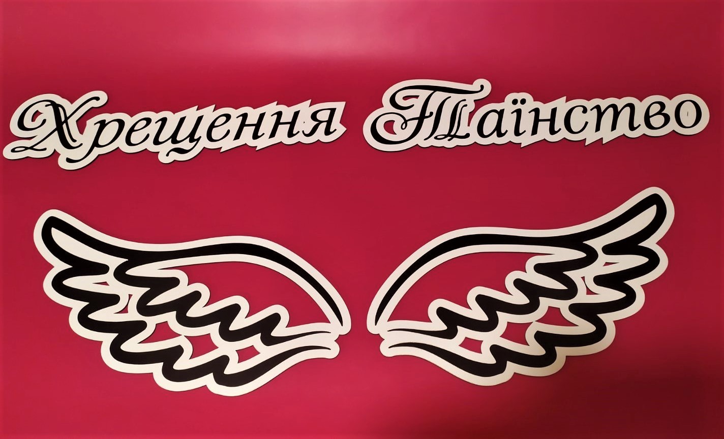 Крила ангела для фотозони, банера - дзеркальні кольори - Фото 5