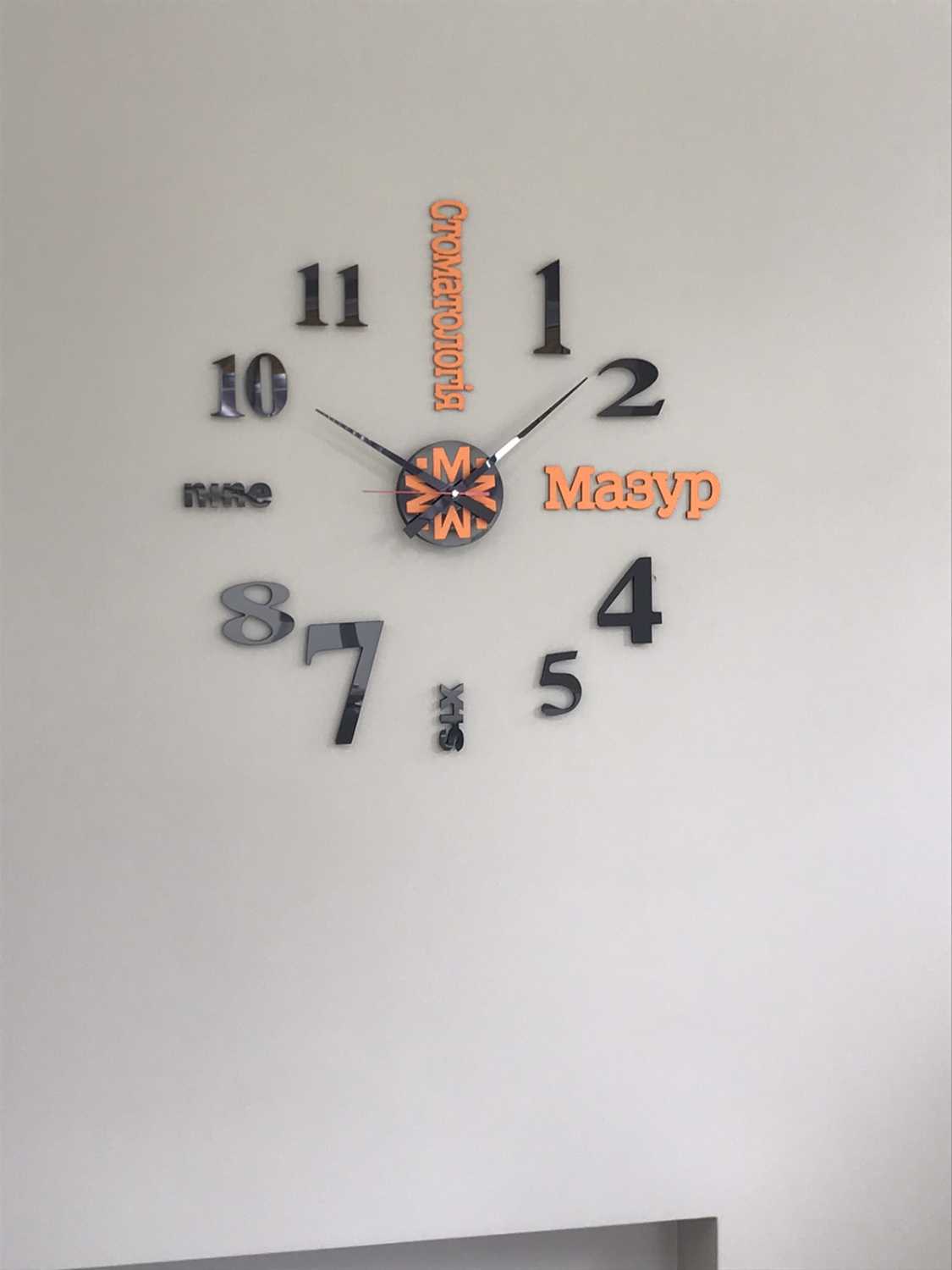 3D TIME самоклейкий настінний годинник. Різні розміри та кольори - Фото 11