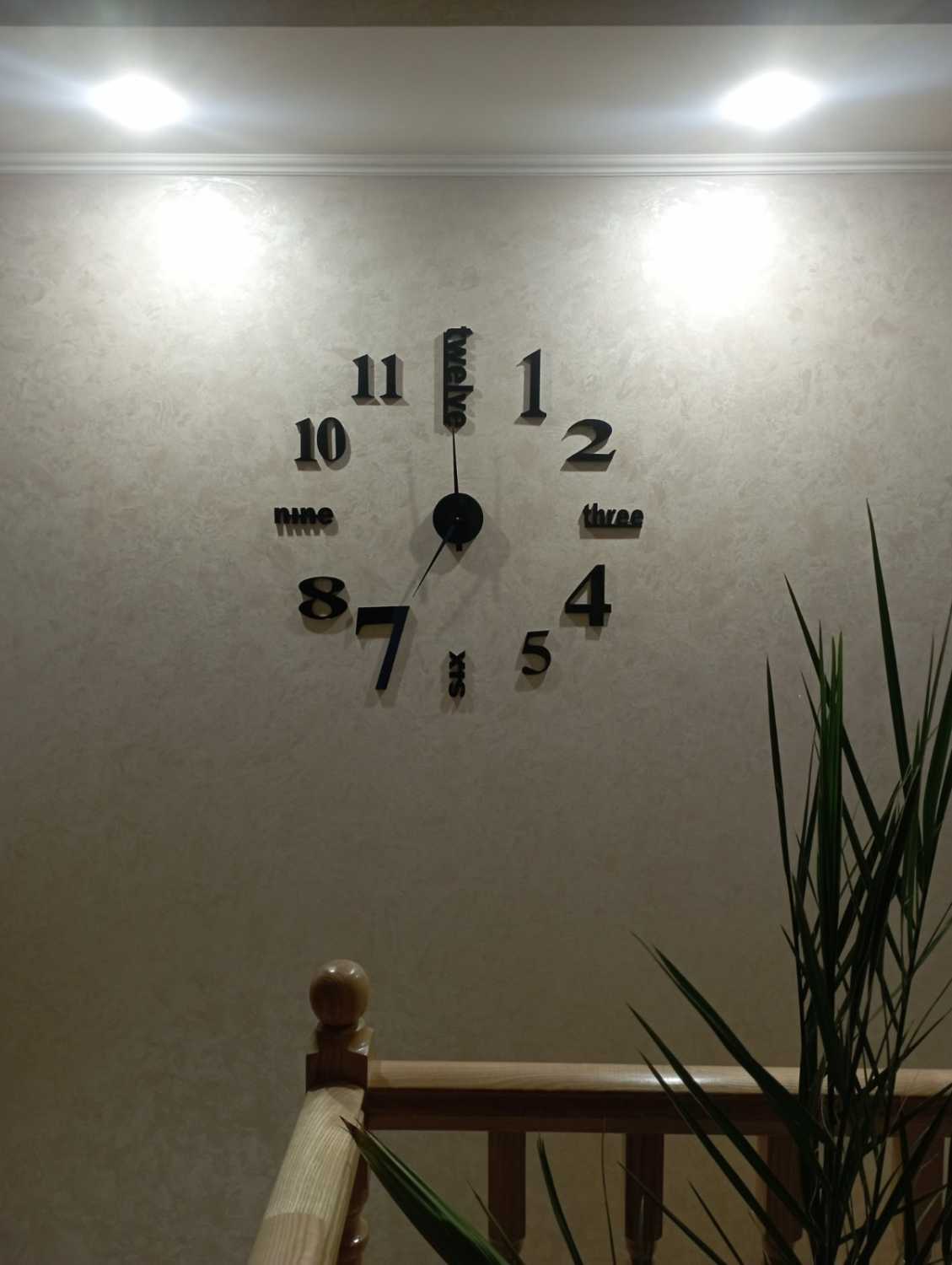 3D TIME самоклейкий настінний годинник. Різні розміри та кольори - Фото 14