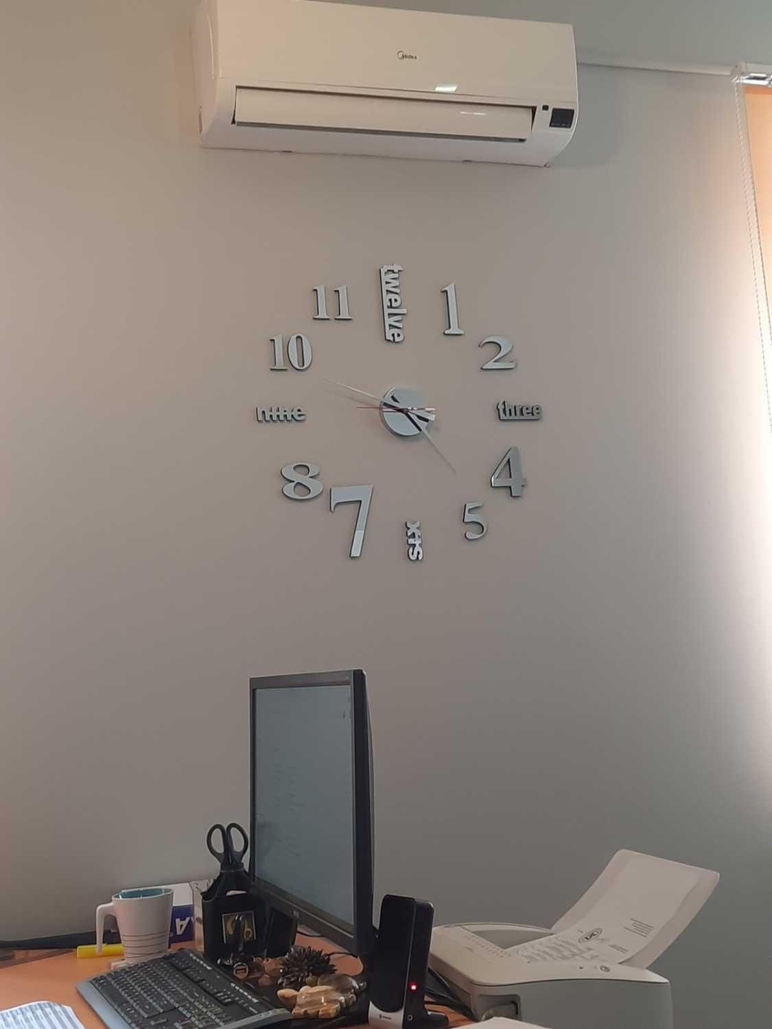 3D TIME самоклейкий настінний годинник. Різні розміри та кольори - Фото 6