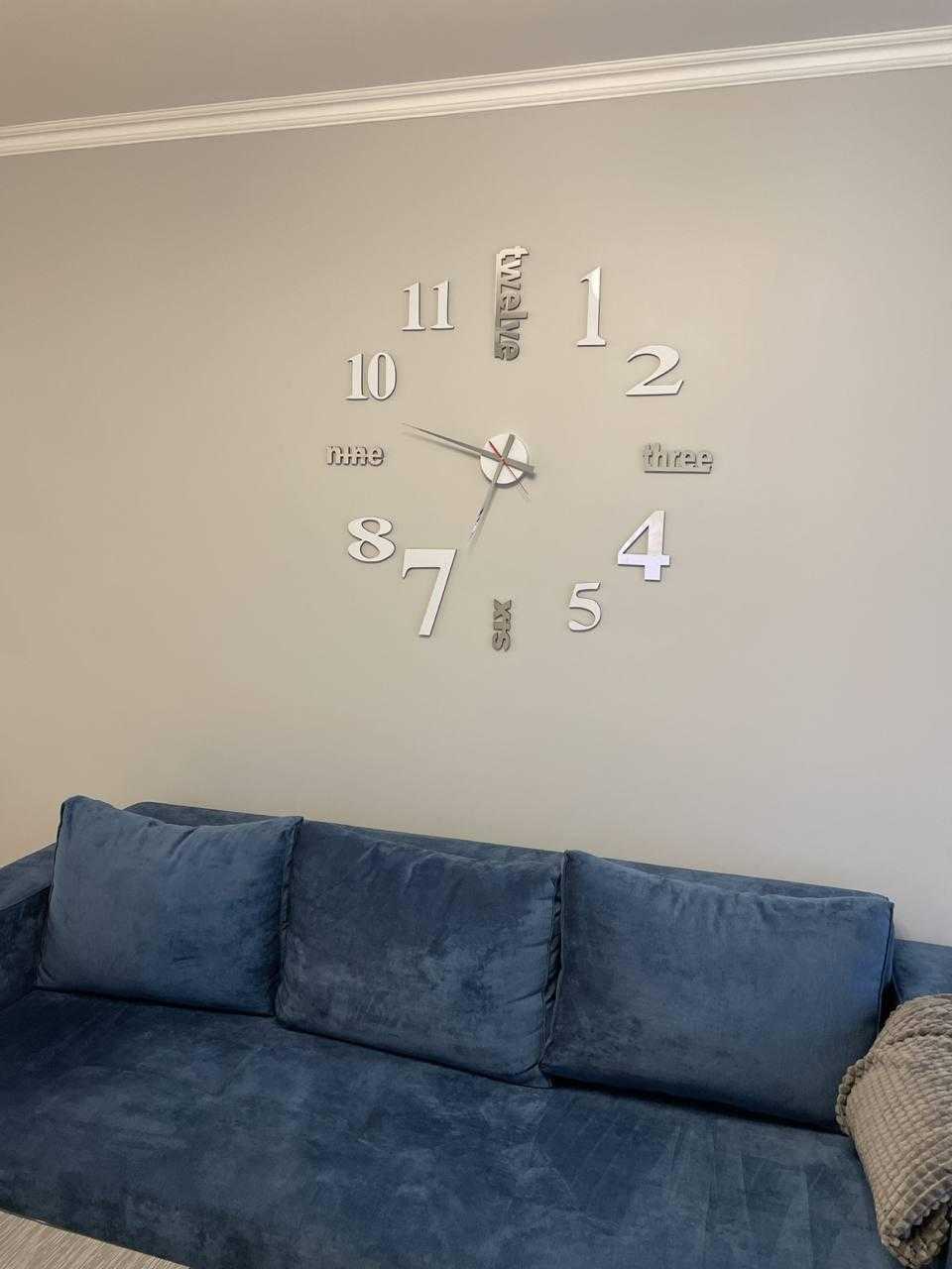 3D TIME самоклейкий настінний годинник. Різні розміри та кольори - Фото 9