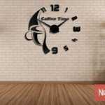 3D годинник для кухні Coffe Time - дзеркальні та матові кольори. Різні розміри - Фото 8