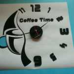 3D годинник для кухні Coffe Time - дзеркальні та матові кольори. Різні розміри - Фото 9