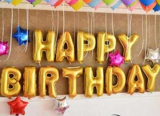 Великий HAPPY BIRTHDAY з фольгованих кульок на день народження - Фото 1