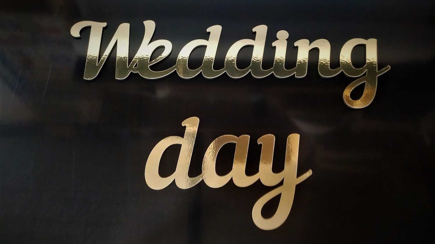 Wedding Day для фотозони, банеру на весілля - різні розміри та кольори - Фото 4