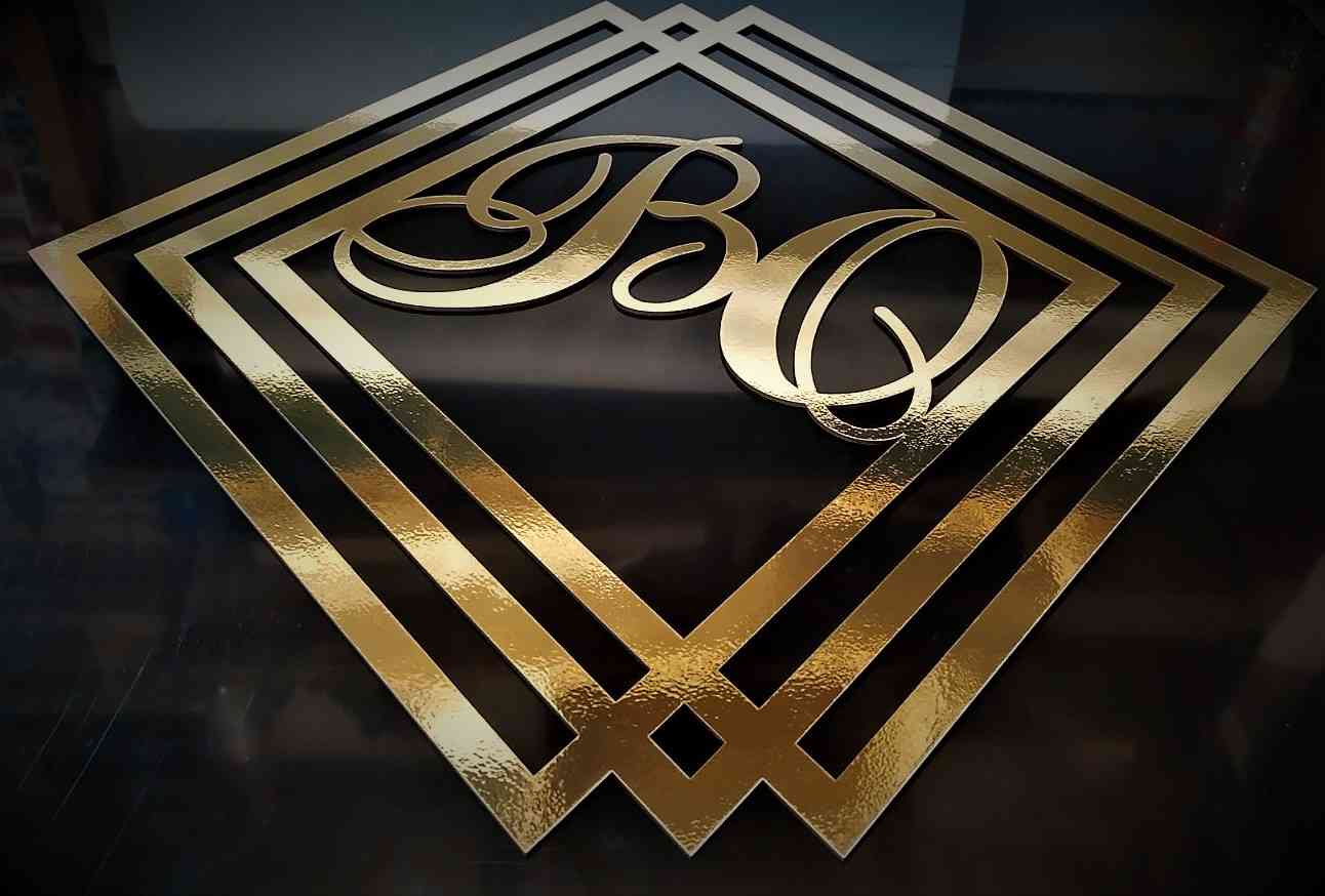 Весільна монограма з ініціалами молодих - великий розмір, дзеркальні та матові кольори - Фото 1