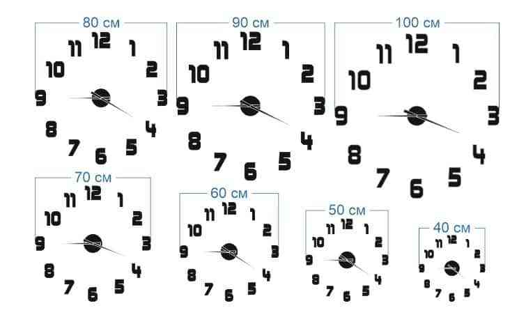 3D настінний годинник з цифрами - дзеркальні та матові кольори - Фото 3