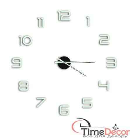 3D настінний годинник з цифрами - дзеркальні та матові кольори - Фото 6