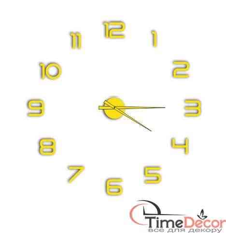 3D настінний годинник з цифрами - дзеркальні та матові кольори - Фото 7