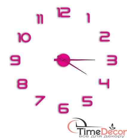 3D настінний годинник з цифрами - дзеркальні та матові кольори - Фото 8