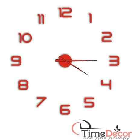 3D настінний годинник з цифрами - дзеркальні та матові кольори - Фото 10