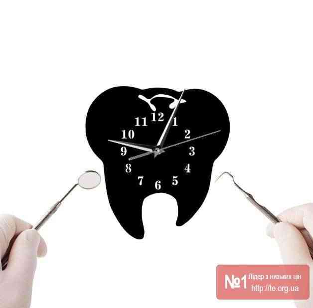 Настінний годинник Зуб великий вибір кольорів та розмірів - Фото 2