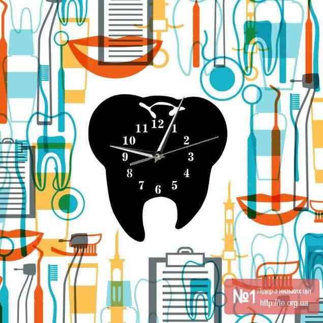 Настінний годинник Зуб великий вибір кольорів та розмірів - Фото 7