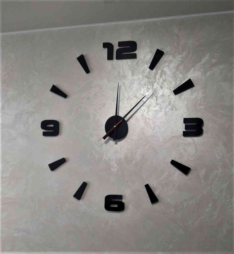 3D годинник з цифрами та поділками - великий вибір кольорів - Фото 1