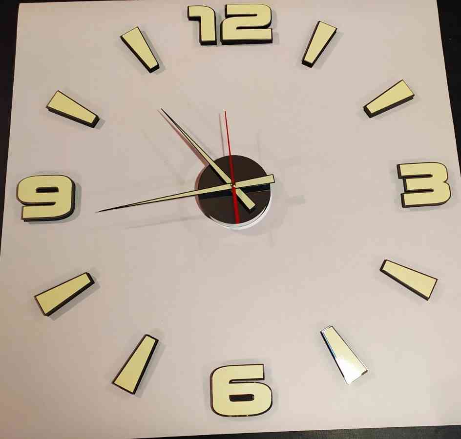 3D годинник з цифрами та поділками - великий вибір кольорів - Фото 11