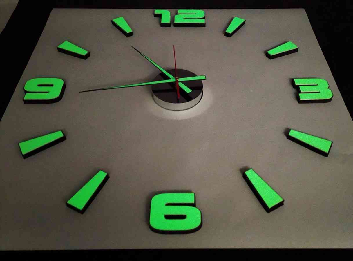 3D годинник з цифрами та поділками - великий вибір кольорів - Фото 8