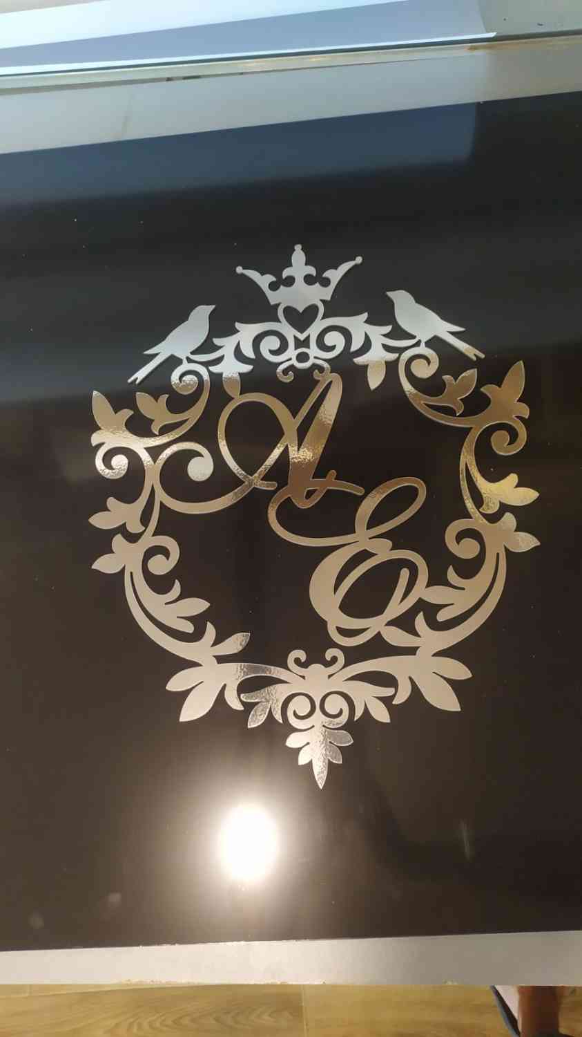 Монограма на весілля з ініціалами молодят - різні кольори - Фото 3