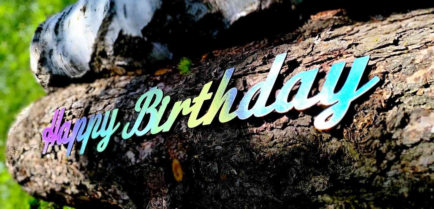 Happy Birthday для фотозони, банеру, повітряних кульок - Фото 2