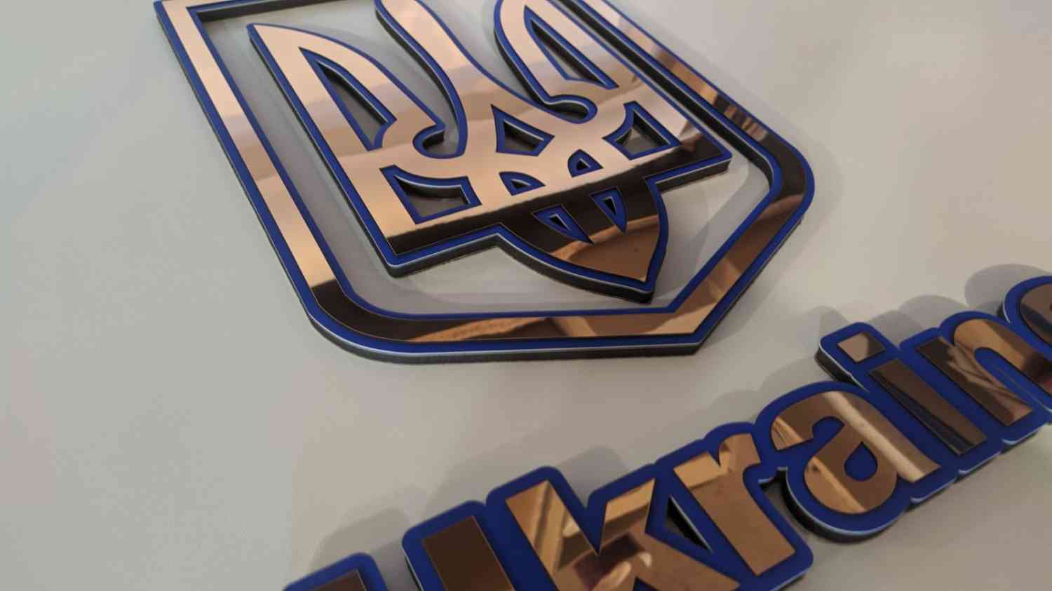 3D Тризуб Ukraine, Герб України на стіну - унікальна Новинка від Time Decor - Фото 13