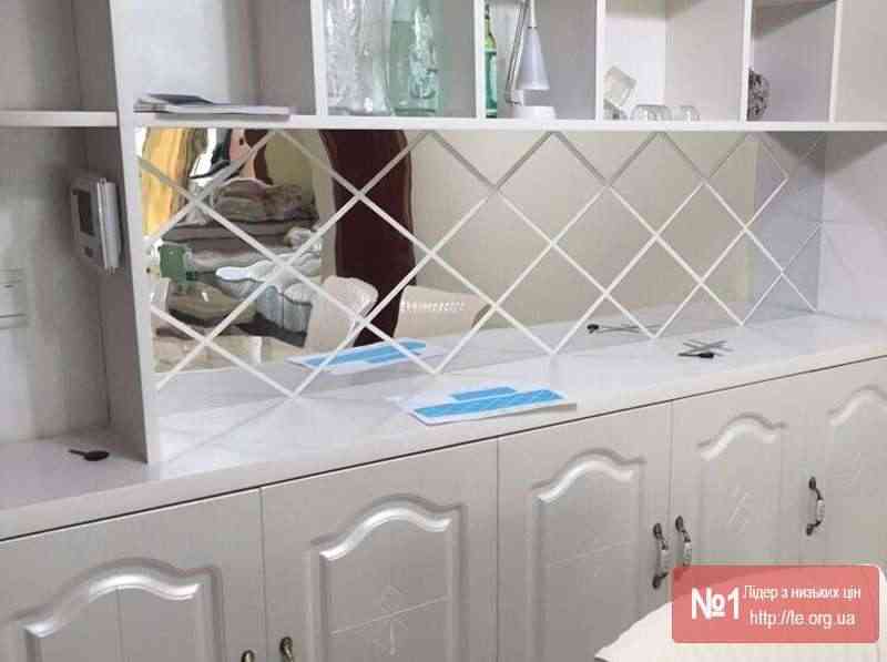 Пластикові дзеркальні елементи, дзеркальна плитка для декору - Фото 4