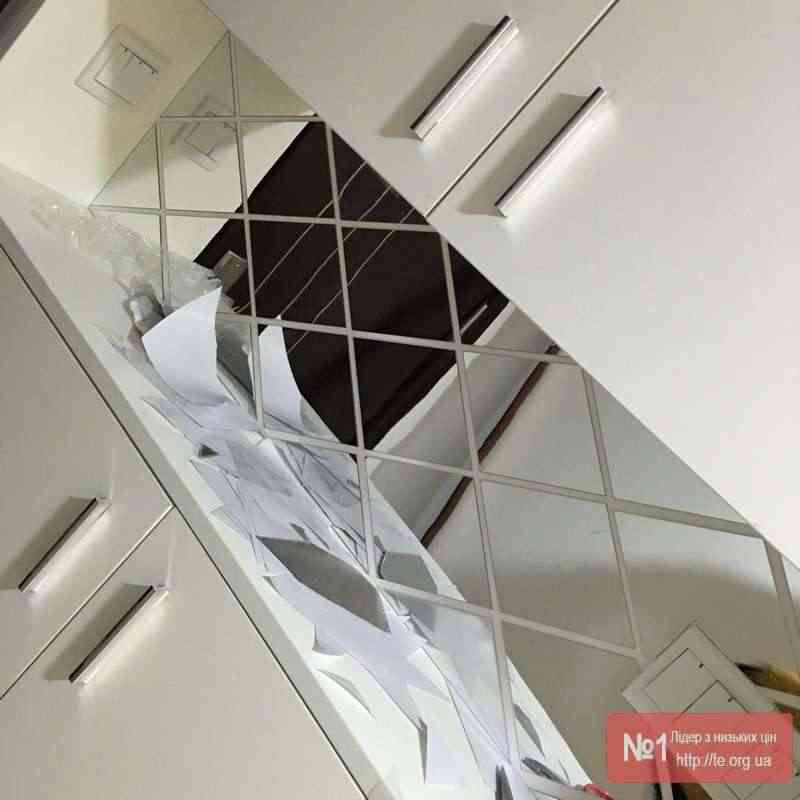 Пластикові дзеркальні елементи, дзеркальна плитка для декору - Фото 5