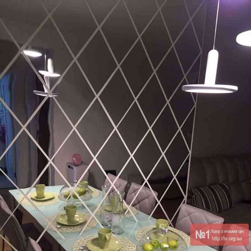 Пластикові дзеркальні елементи, дзеркальна плитка для декору - Фото 7