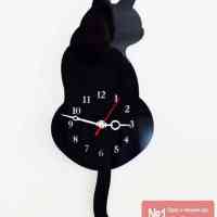 Настінний годинник Котик - Хвіст рухається - Фото 2