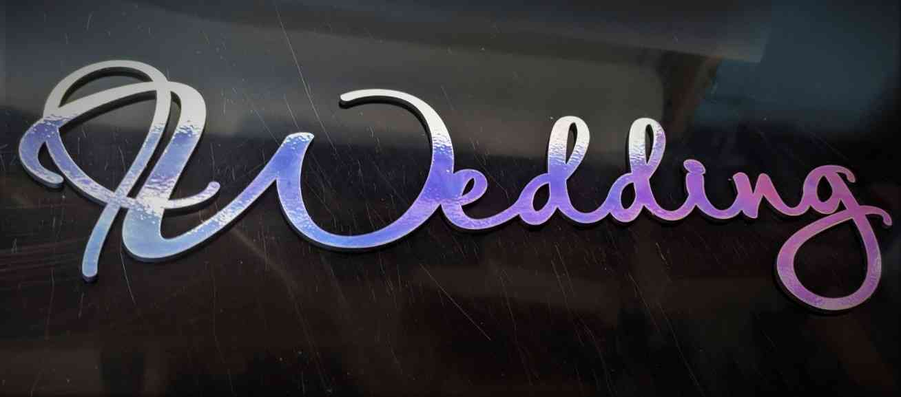 Wedding. Написи для фотозони Хамелеон. Новинка від Time Decor - Фото 3