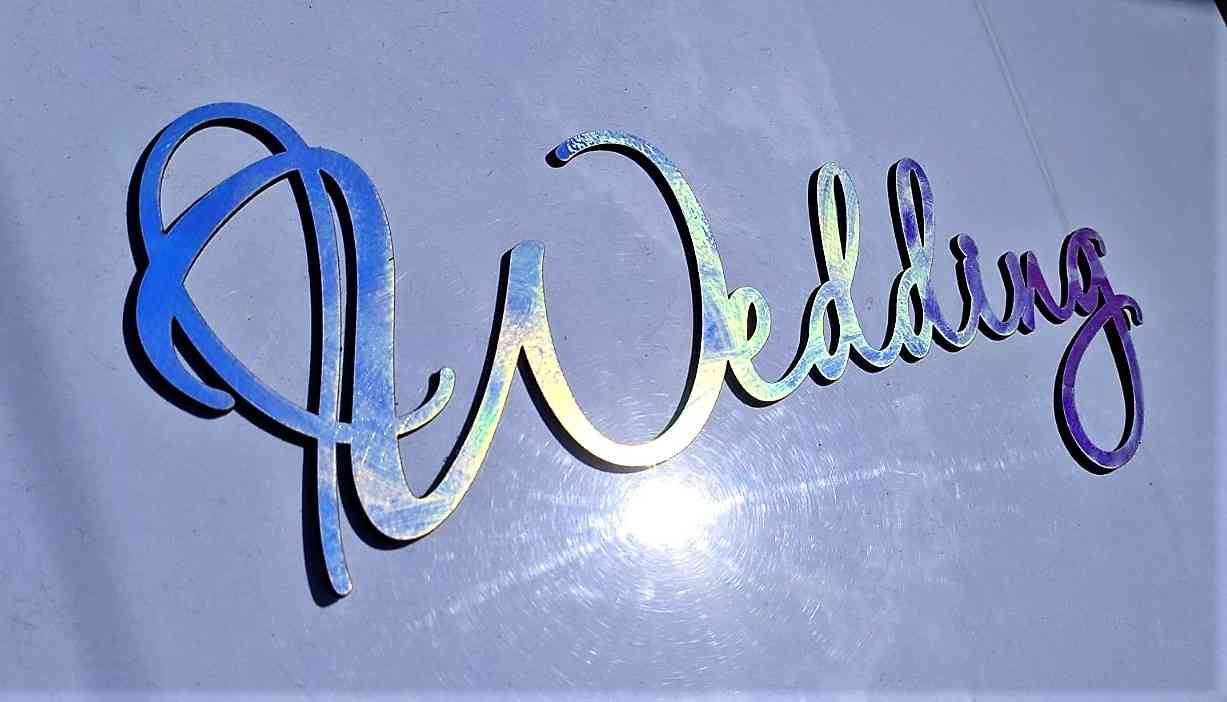 Голографічні - Хамелеон дзеркальні написи для фотозони, банеру - Фото 5