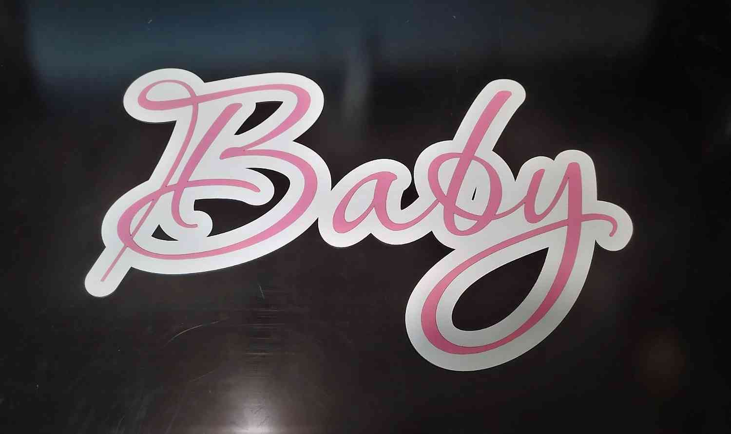 Baby - напис для фотозони, банеру. Великий вибір кольорів - Фото 1