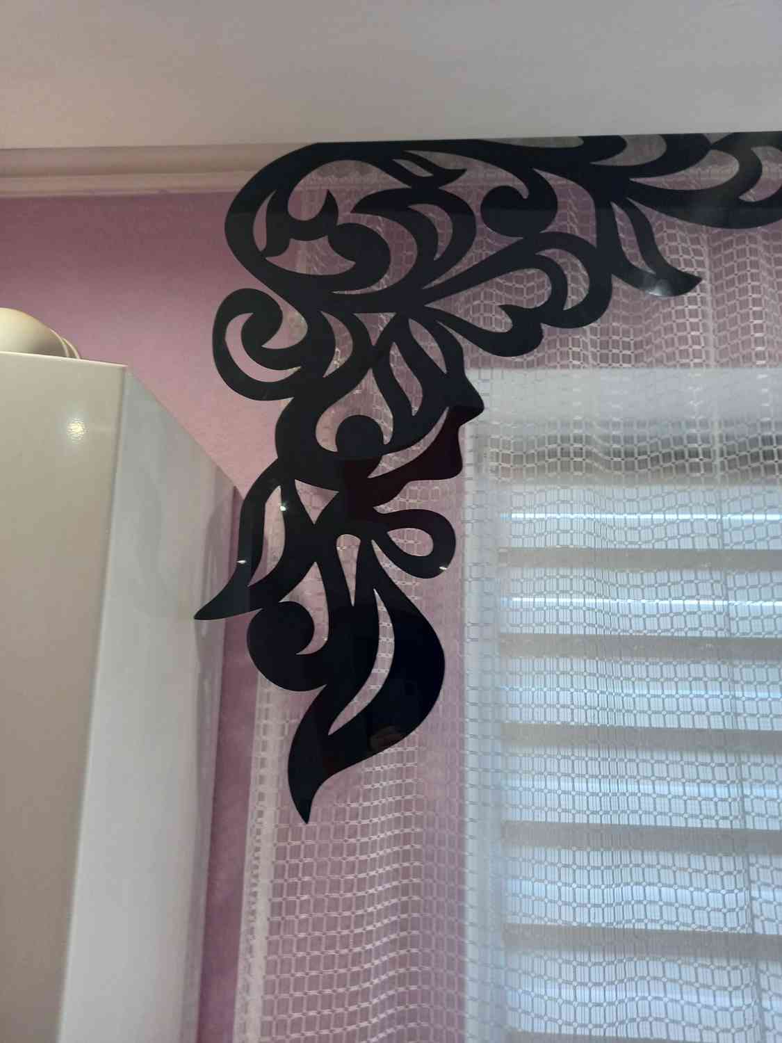 Ламбрекени візерунок на вікна - дзеркальні кольори - Фото 2