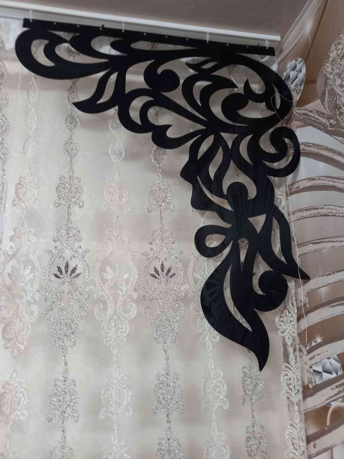 Ламбрекени візерунок на вікна - дзеркальні кольори - Фото 3