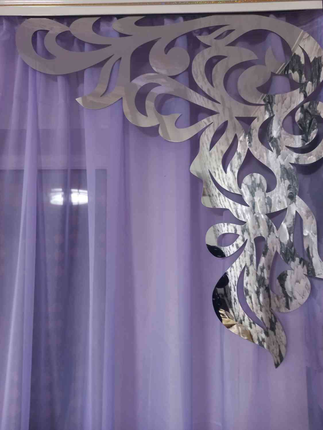 Ламбрекени візерунок на вікна - дзеркальні кольори - Фото 7